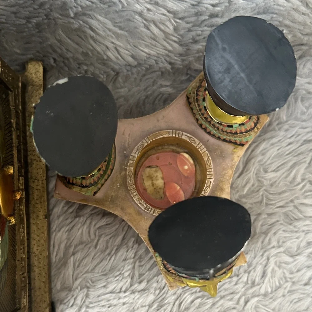 Egyptian Themed 3 Piece Decorative Set